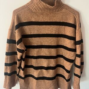 ASOS Tan and Black Striped Sweater